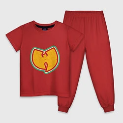 Пижама хлопковая детская Wu-Tang Colors, цвет: красный