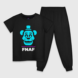 Детская пижама Символ FNAF в неоновых цветах