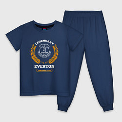Детская пижама Лого Everton и надпись legendary football club