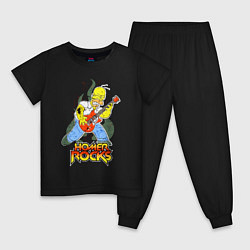 Детская пижама Гомер - рок гитарист