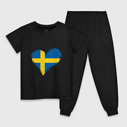 Детская пижама Сердце - Швеция