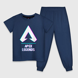 Детская пижама Apex Legends в стиле glitch и баги графики