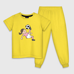 Детская пижама Девочка футболист
