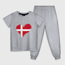 Детская пижама Сердце - Дания