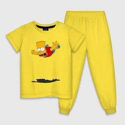 Детская пижама Барт Симпсон - падение
