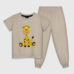 Детская пижама Детёныш жирафа