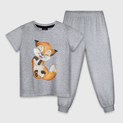 Детская пижама Довольная радостная лисичка