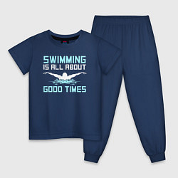 Детская пижама Хорошие времена это плавание