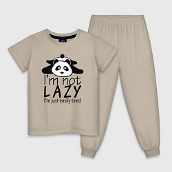 Детская пижама Я не ленивый я просто быстро устаю - панда