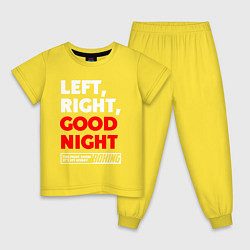 Детская пижама Left righte good night