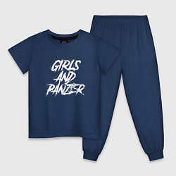 Детская пижама Girls und Panzer logo
