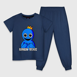 Детская пижама Синий с короной