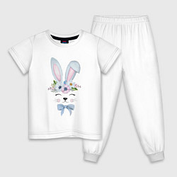 Детская пижама Кролик в цветах
