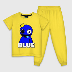 Детская пижама Радужные друзья улыбчивый Синий
