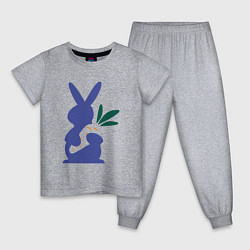 Детская пижама Синий кролик