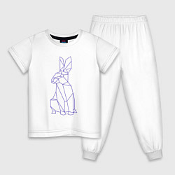 Детская пижама Символ 2023 - Синий Кролик