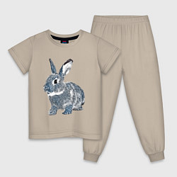 Детская пижама 2023 год - год голубого кролика