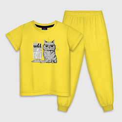 Детская пижама Дикий и свободный кот