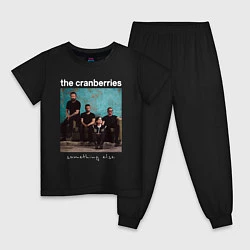 Пижама хлопковая детская The Cranberries rock, цвет: черный