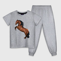 Пижама хлопковая детская Лузитано, цвет: меланж