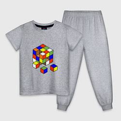 Детская пижама Разобранный кубик