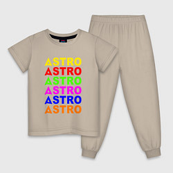 Детская пижама Astro color logo