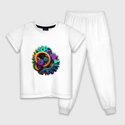 Детская пижама Цветные шестерёнки