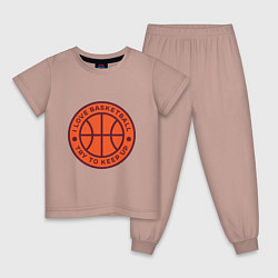 Детская пижама Love basketball