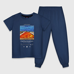 Пижама хлопковая детская Red Hot Chili Peppers Californication, цвет: тёмно-синий