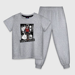 Детская пижама Юмеко Джабами на фоне манги