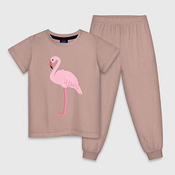 Детская пижама Фламинго розовый