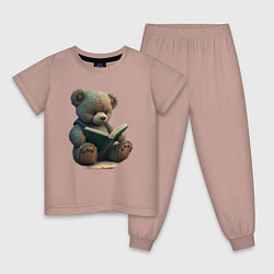 Детская пижама Читающий медвежонок