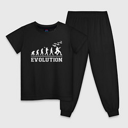 Пижама хлопковая детская JoJo Bizarre evolution, цвет: черный