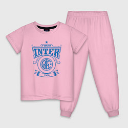 Пижама хлопковая детская Forza Inter, цвет: светло-розовый