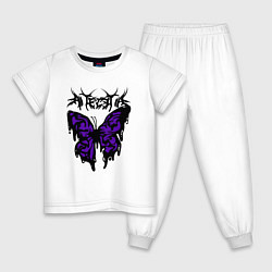 Детская пижама Gothic black butterfly