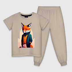 Детская пижама Лис-модник - нейросеть