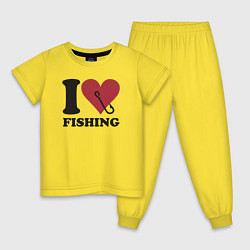 Детская пижама I love fishing