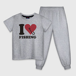 Детская пижама I love fishing