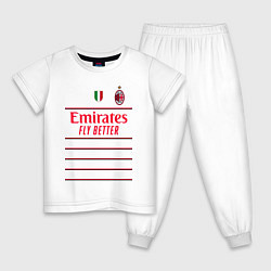 Детская пижама ФК Милан форма 2223 гостевая