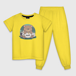 Детская пижама Медовый медвежонок