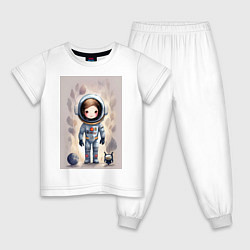 Детская пижама Милый маленький космонавт - нейросеть