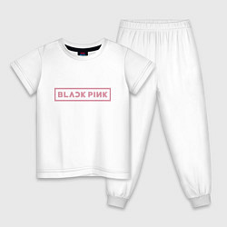 Детская пижама Black pink - logotype - South Korea