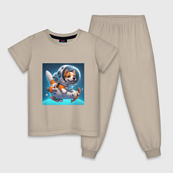 Детская пижама Песик на космическом корабле