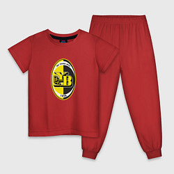 Пижама хлопковая детская Янг Бойз футбольный клуб, цвет: красный