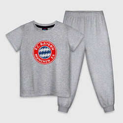 Пижама хлопковая детская Бавария клуб, цвет: меланж