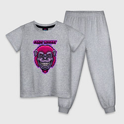 Детская пижама Purple crazy monkey
