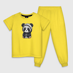 Детская пижама Симпатичная панда в капюшоне