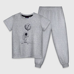 Детская пижама Космонавт с лунным шариком