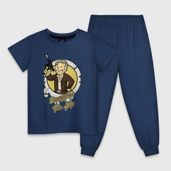 Пижама хлопковая детская Fallout - smuggler boy, цвет: тёмно-синий