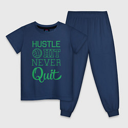 Детская пижама Hustle hit never quit